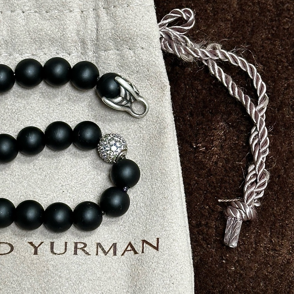 David Yurman Onyx and Diamonds bracelet